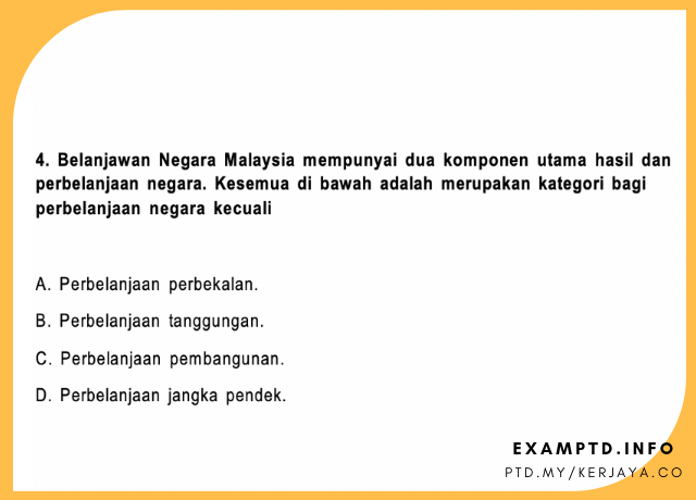 Contoh Soalan Pengetahuan Am Mengenai Malaysia - Terengganu q