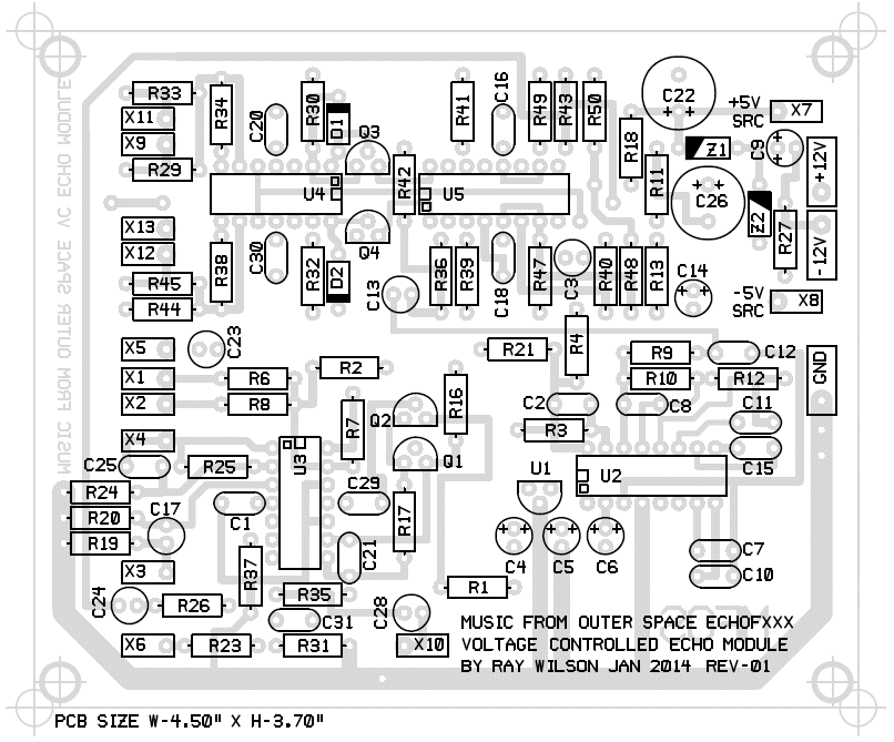 Audio Echo Circuit Diagram Pcb Layout - PCB Circuits