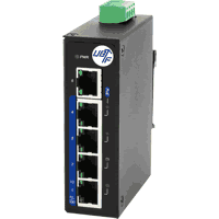 Industrial Gigabit Ethernet PoE Switch im Westentaschenformat liefert bis zu 120W Betriebsstrom für Endgeräte