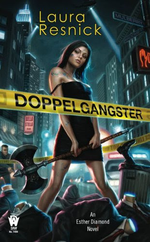 Review:  Doppelgangster by Laura Resnick