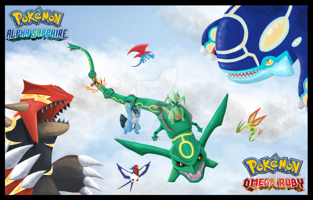 Pokemon Omega Ruby and Pokemon Alpha Sapphire by SkySurf Pokemon Omega Ruby and Pokemon Alpha Sapphire by SkySurf