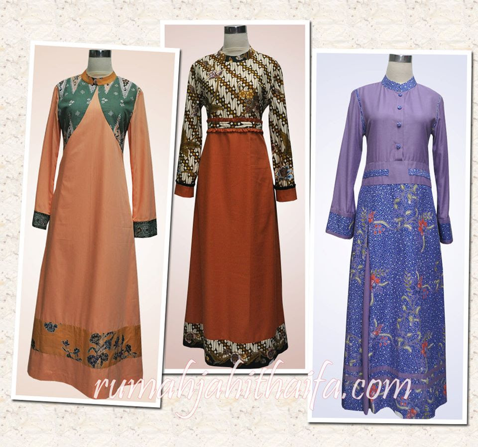 Model Baju Batik Kombinasi Polos Modern Model Baju Batik Kombinasi Polos Modern