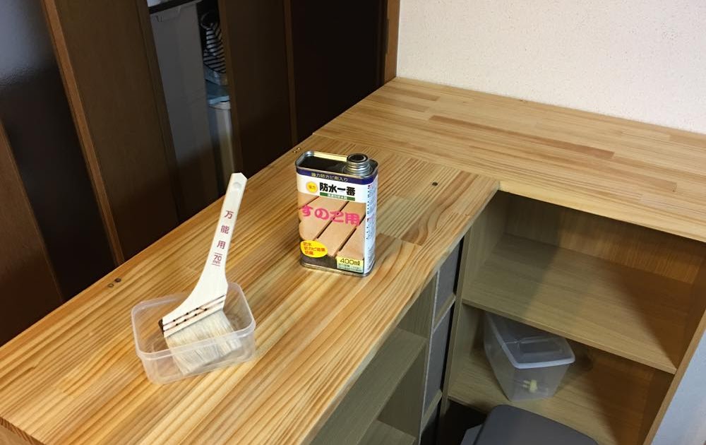 キッチン カウンター Diy 天 板 防水 Kitchin