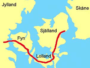 Karta över Själland | Karta