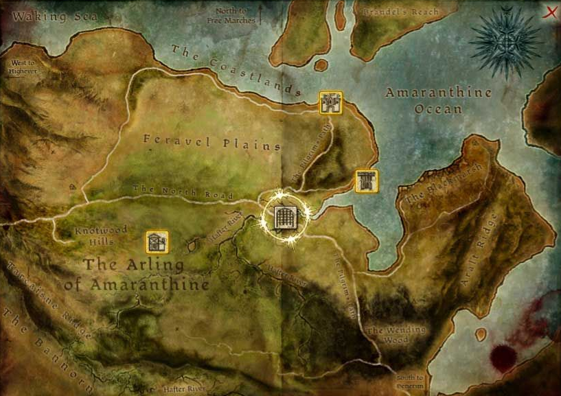 here to the right is the map of Amaranthine that is used in Awakening. here to the right is the map of Amaranthine that is used in Awakening.