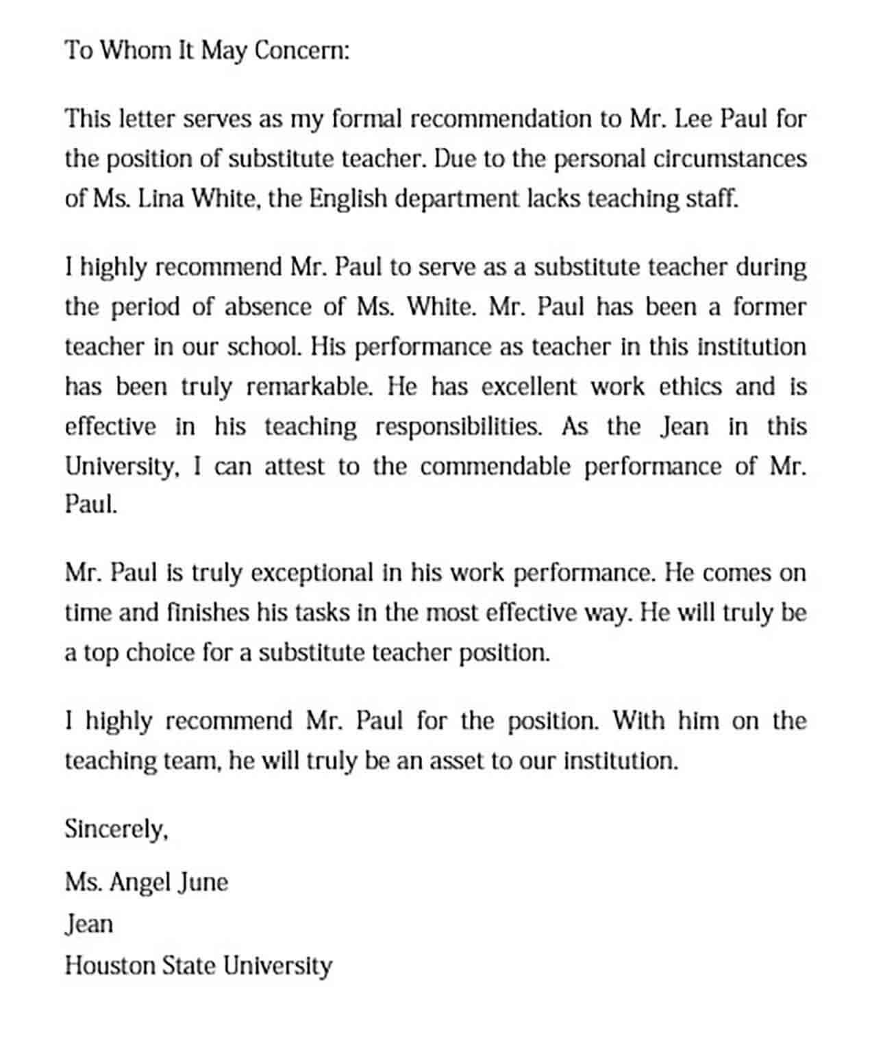 high-risk-work-licence-recommendation-letter-for-substitute-teacher