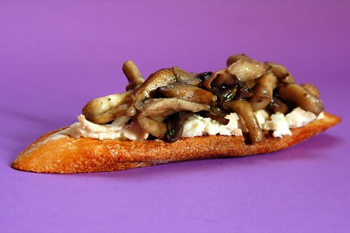 Mixed Mushroom Bruschetta with Goat's Cheese© by haalo