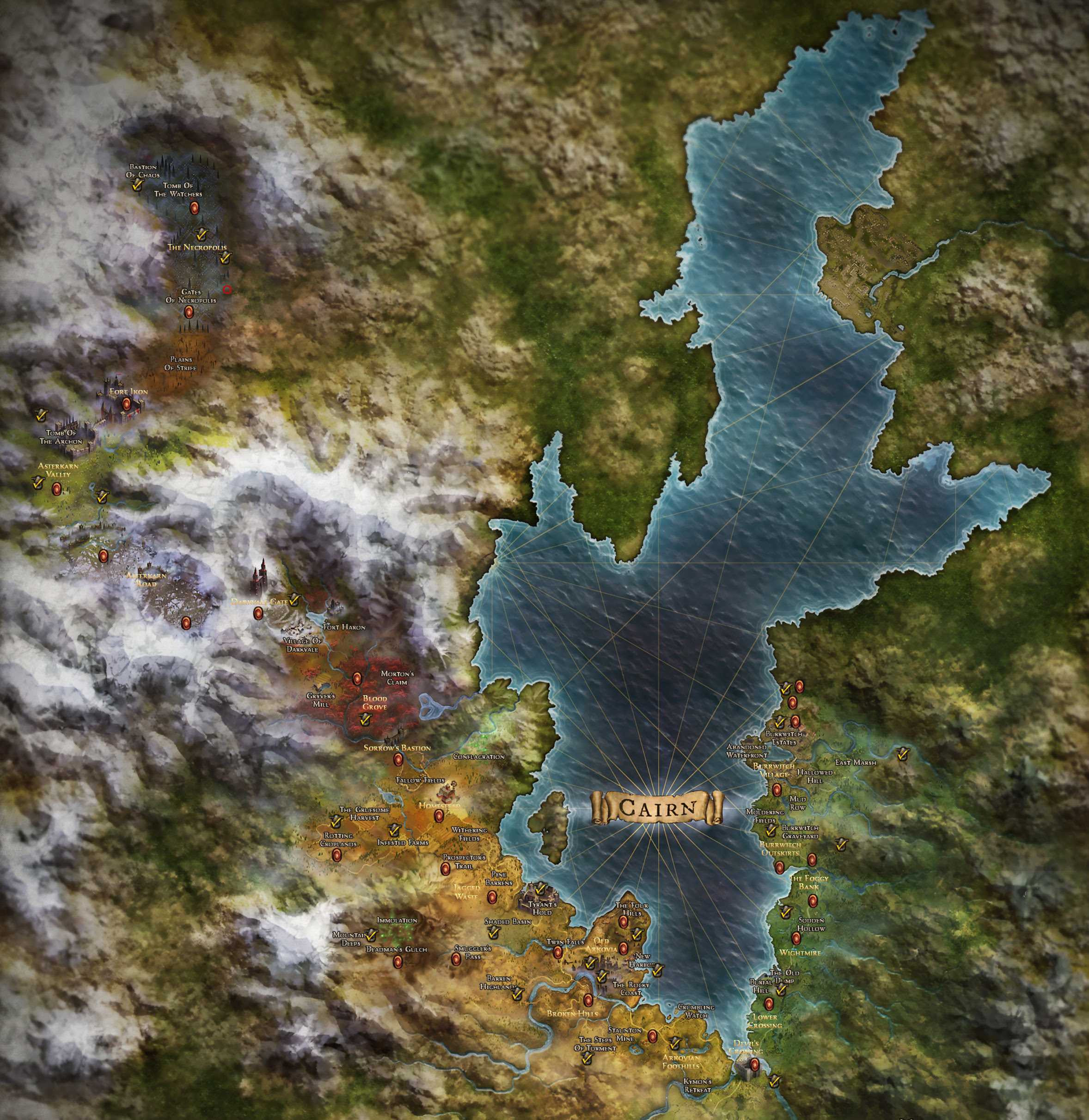 Grim Dawn Shrine Locations Map - Vector U S Map