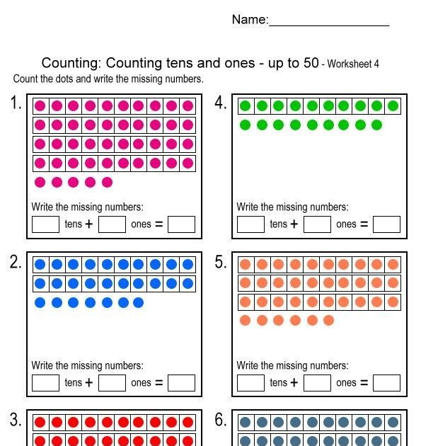 Tens And Ones Worksheet - 15 Best Images of First Grade Worksheets