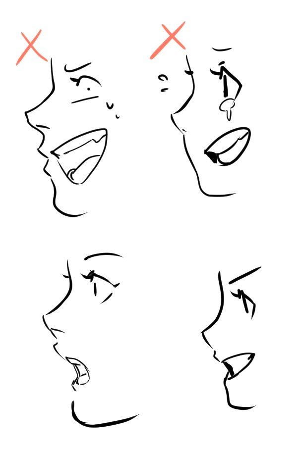 Featured image of post How To Draw Anime Mouths From The Side Turn the eyelashes in the outer corner down accentuating the side of the eye