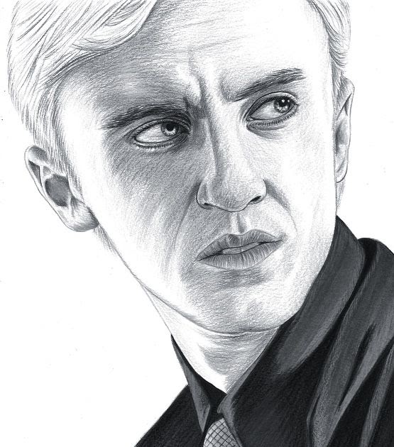 Drawing Draco Malfoy Sketch : Harry Potter And Draco Malfoy By