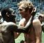 While great rivals, Pele and Bobby Moore were good friends.