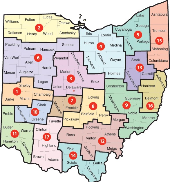 Map Of Northwest Ohio Counties