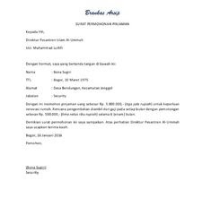 Contoh Surat Berita Acara Peminjaman Uang Contoh Surat Terbaru