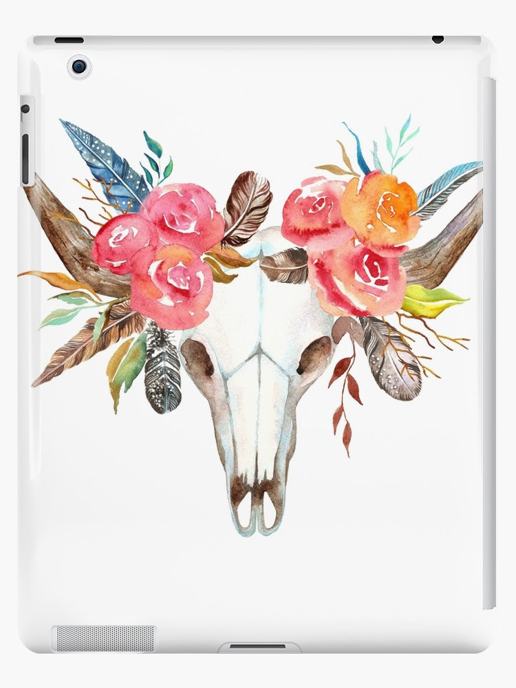 20+ New For Cow Skull Drawing With Flowers | Art Gallery