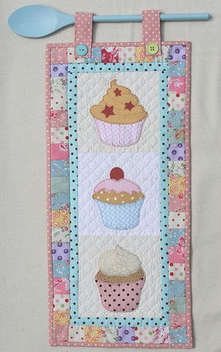 The Cupcake Quilt....could be a great runner or a one square mug rug also.