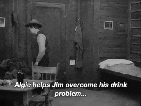 Algie helps Jim overcome his drink problem...