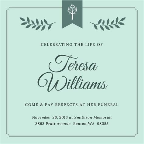 Customize 40 Funeral Invitation templates online Canva Customize 40 Funeral Invitation templates online Canva