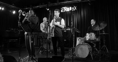 Bill Evans en Mich Stein in Paradox (foto: Louis Obbens)
