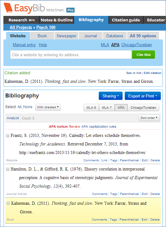 Citation Generator Extension
