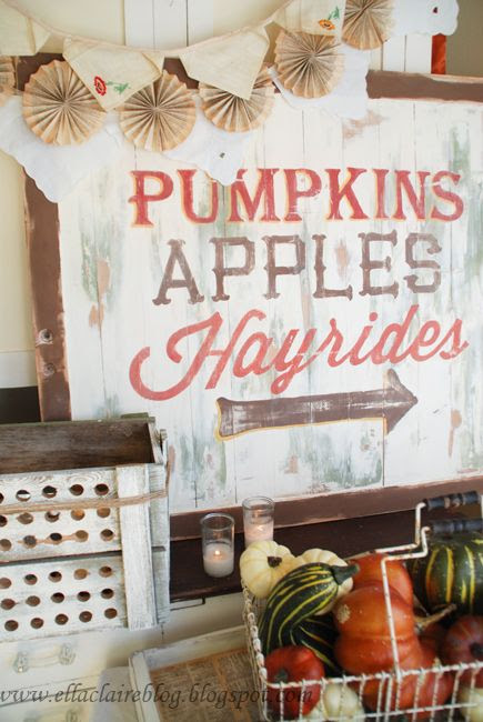Hayride sign...perfect for the fall and its an easy DIY!