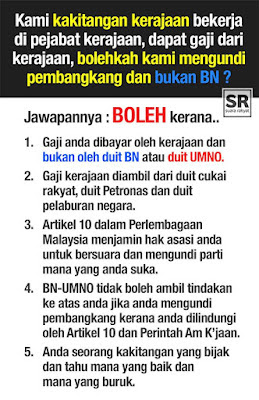 Hasil carian imej untuk Gambar penjawat awam boleh undi pembangkang