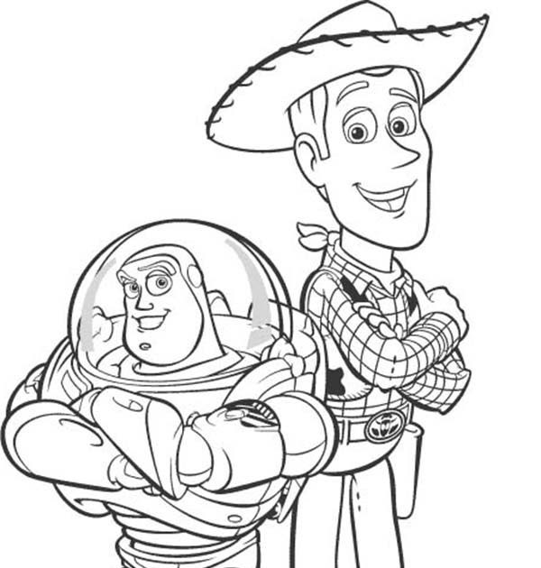 Woody And Buzz Drawing - greencamiljo