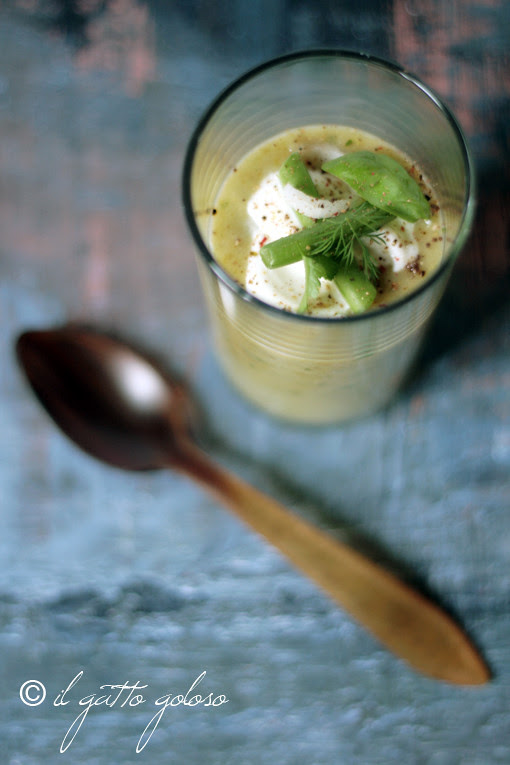 Vellutata di fagiolini e yogurt