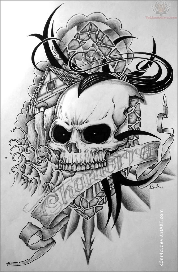 Skull And Rose Tattoos Tumblr
