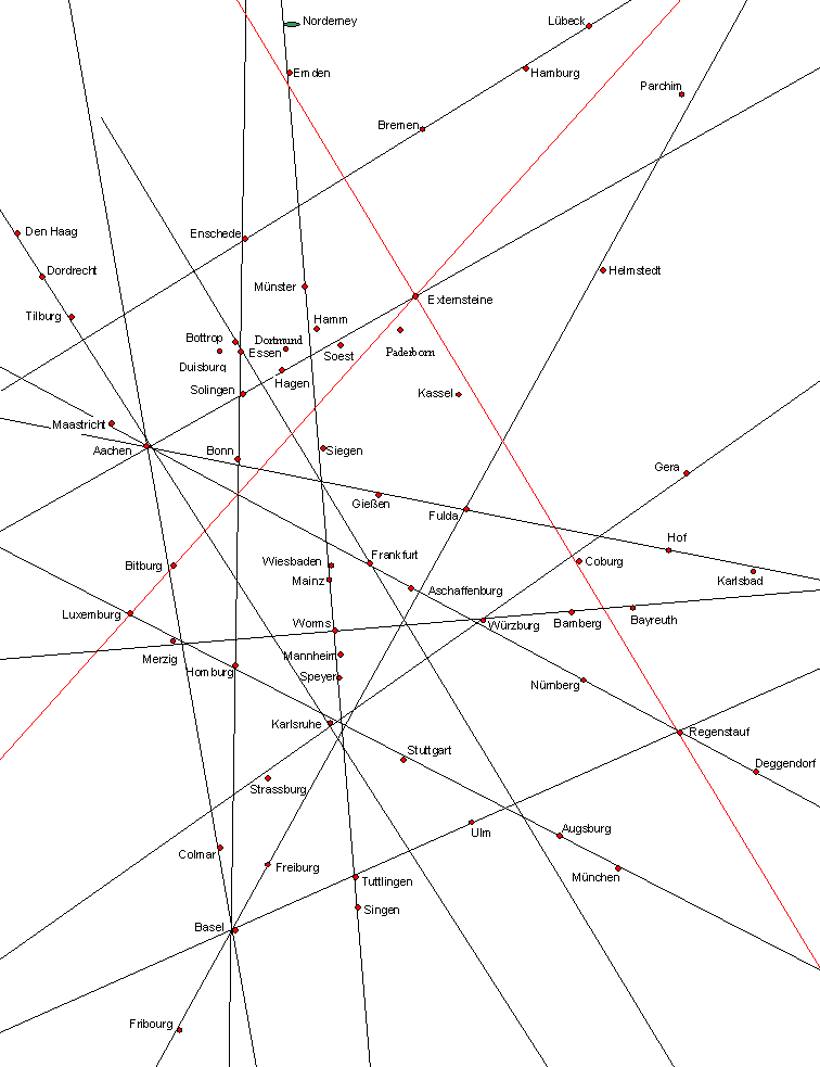 Leylinien Deutschland Karte | Karte Berlin