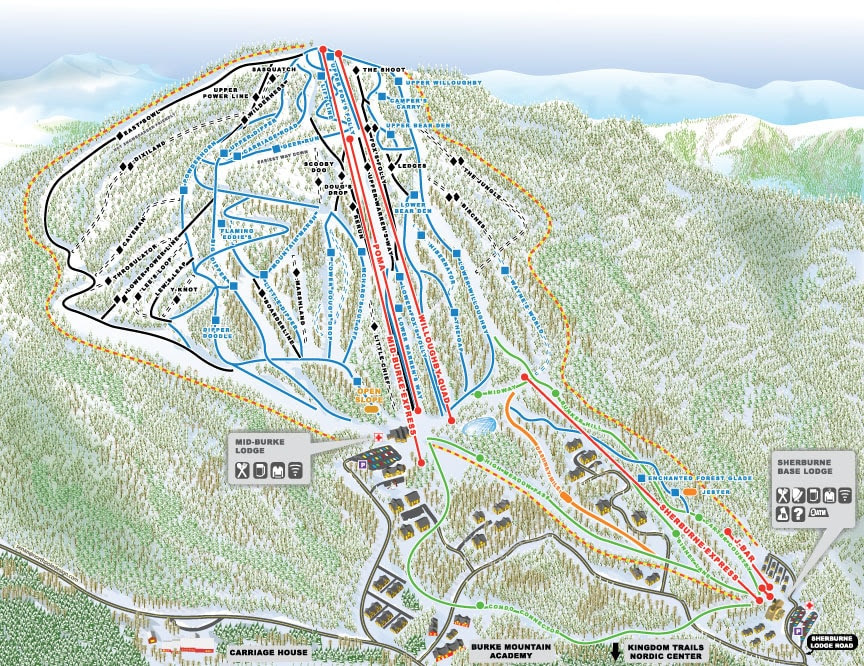 Stratton Mountain Ski Trail Map