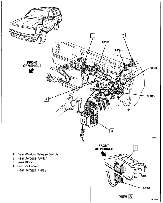CarFusebox: Chevy S10 Blazer Alternator To C100 connector Wiring Diagram