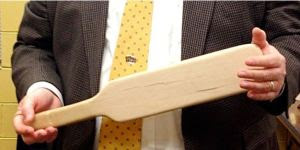 wooden spanking paddle