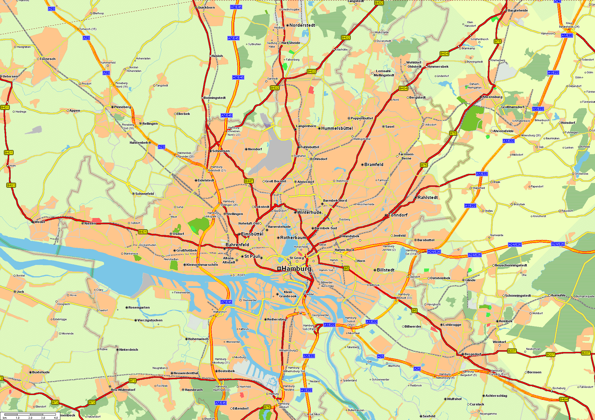 Hamburg Map
