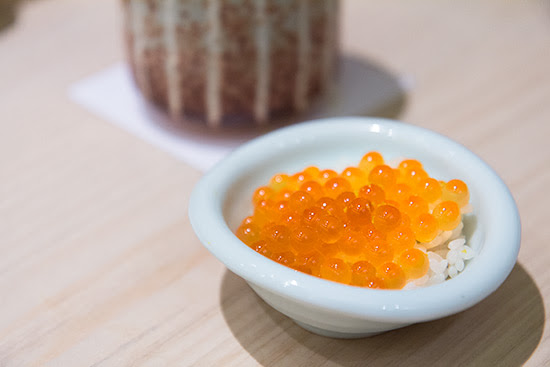 Shinji by Kanesaka Best Sushi in Singapore Yuzu Marinated Ikura Salmon Roe