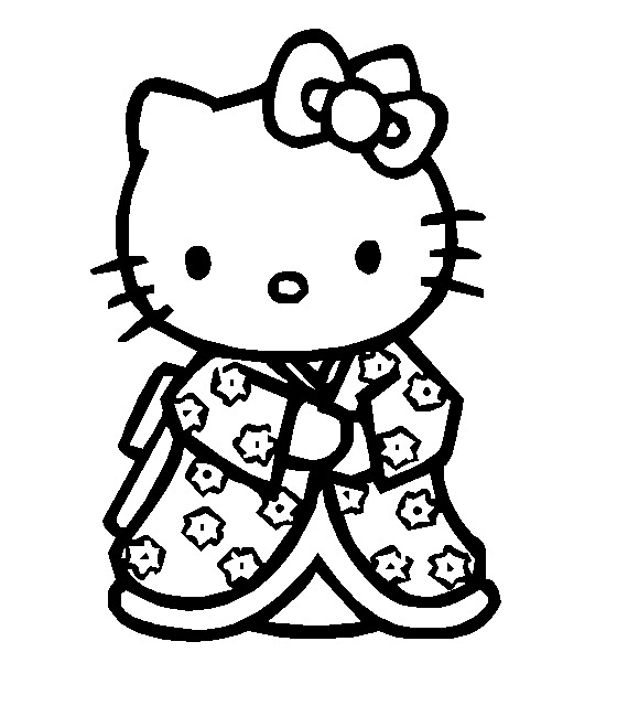 Dibujos Para Colorear Hello Kitty Sirena - Para Colorear