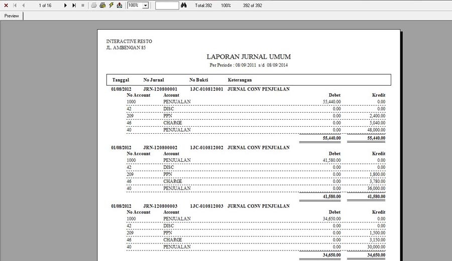 Contoh Jurnal Umum Di Hotel Cab Contoh