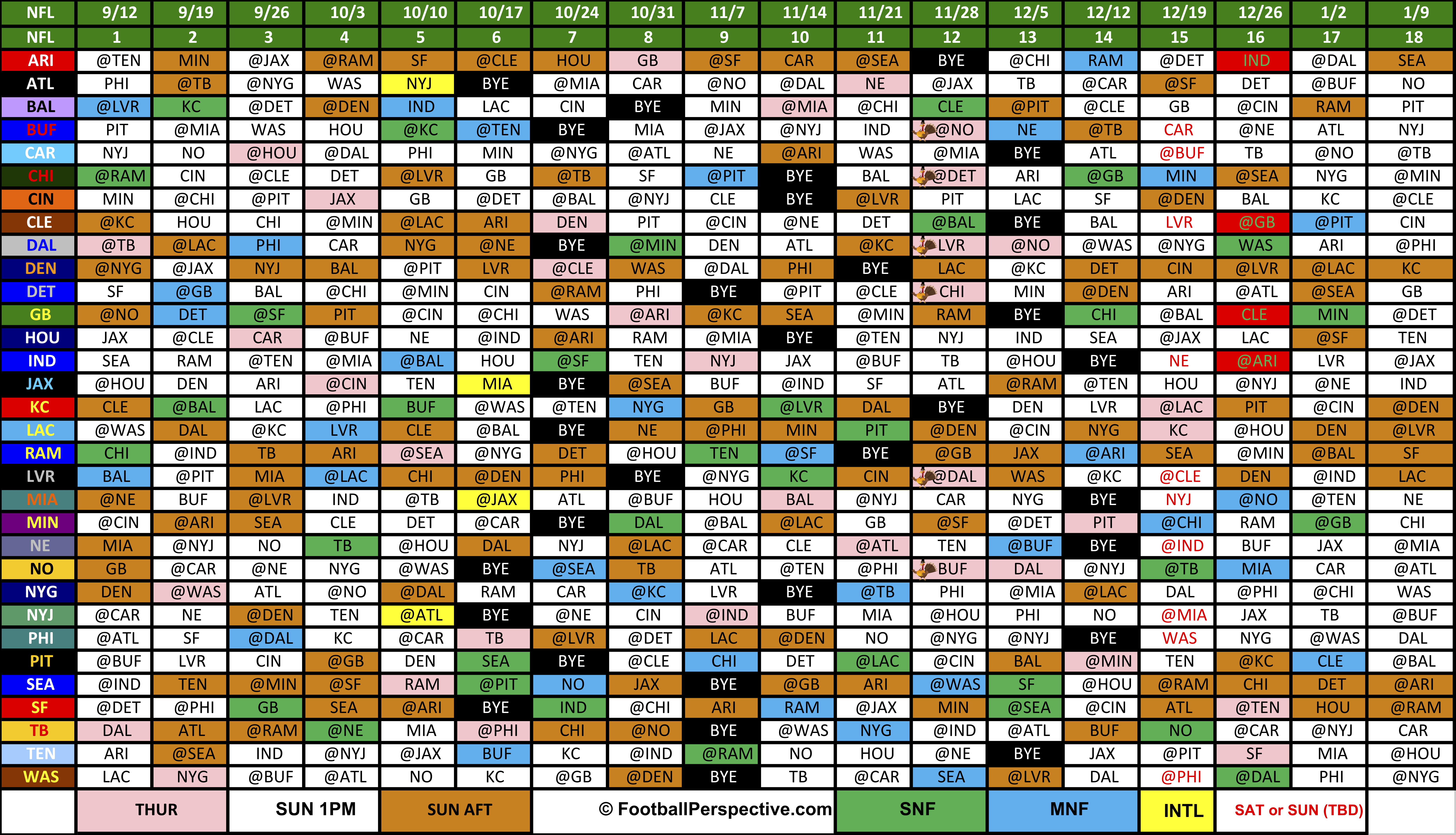 Nfl Schedule Grid 2022 - State Schedule 2022