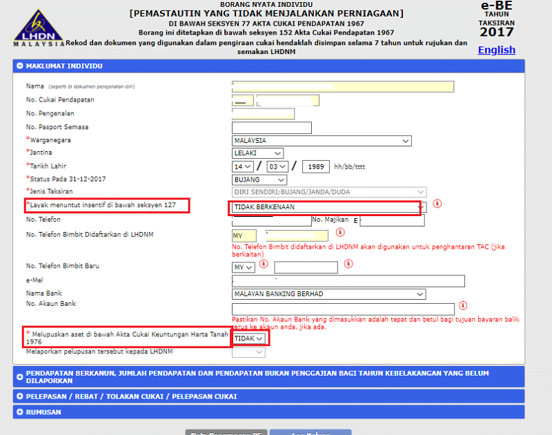 E Filing Lhdn 2018 : © Hak Cipta Terpelihara 2018 Lembaga Hasil Dalam ...