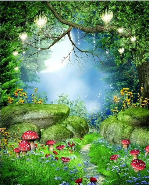 Fairy Garden Wallpaper - Mural Wall