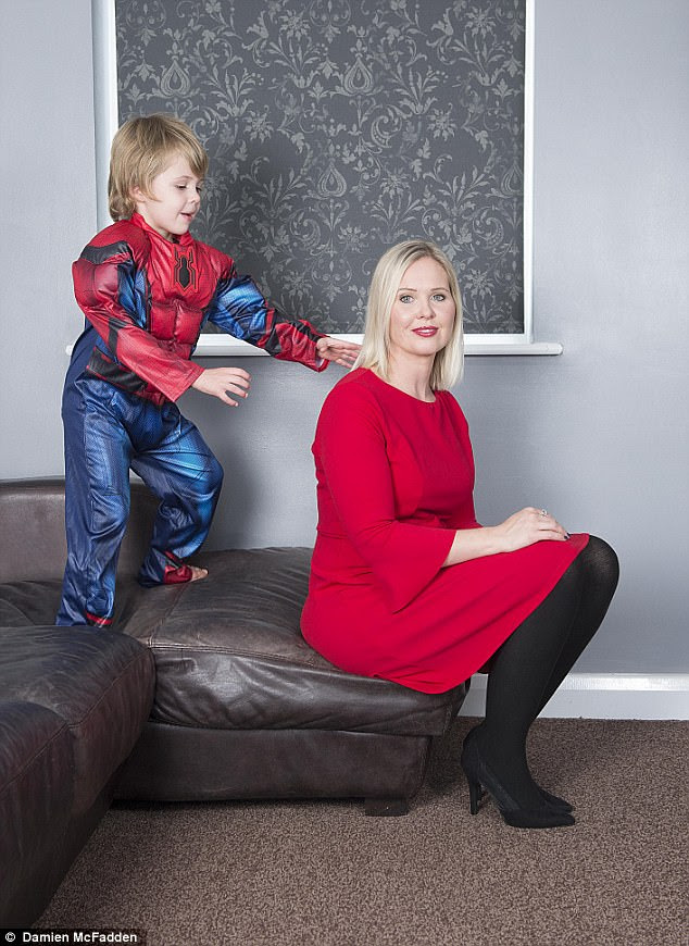 The condition leaves Ethan’s mother Sharon, 36, with her heart in her mouth any time she turns her back on her precious, but challenging, boy
