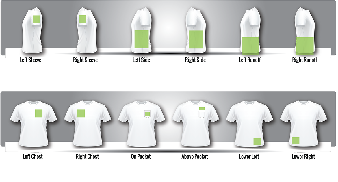 Placement T Shirt Design Size Template - Ghana tips