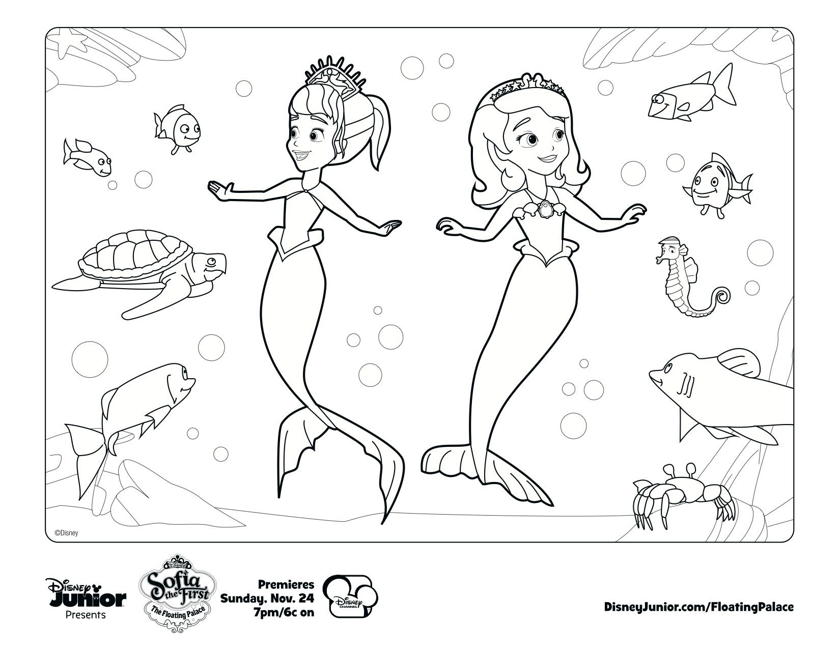 Princess Sofia Mermaid Coloring Pages | Coloring Pages