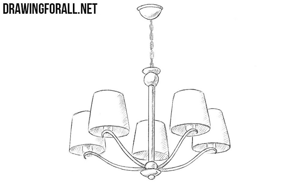 Chandelier Drawing Simple / 581x800 simple chandelier silhouette black