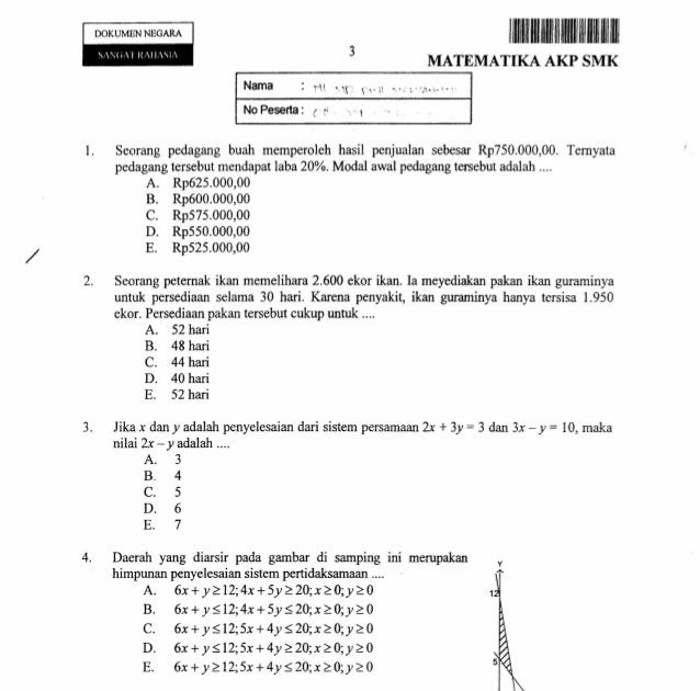 Contoh Soal Himpunan Matematika Diskrit