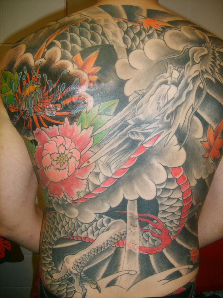 Full Back Piece Japanese Dragon Tattoo Designs | Best ...