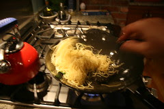 garlic scape noodles