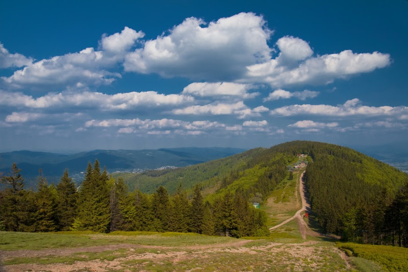 Widok z Klimczoka, Beskid Śląski