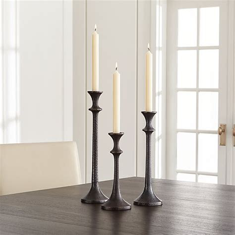 Emmett Bronze Taper Candle Holders Crate and Barrel Emmett Bronze Taper Candle Holders Crate and Barrel