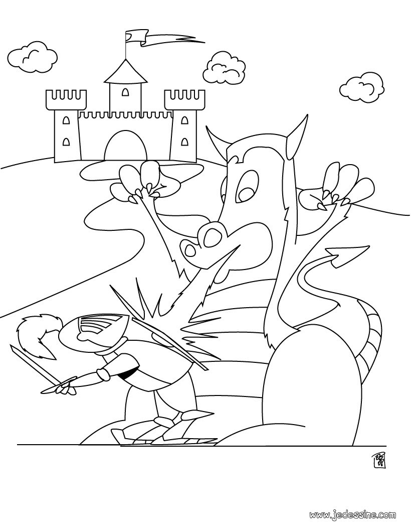 15 Coloriage Dragon Crachant Du Feu  30000 ++ collections de pages à